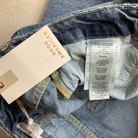 Good American Good Boy Jeans 4/27 Blue 941 NWT - Picture 7 of 8